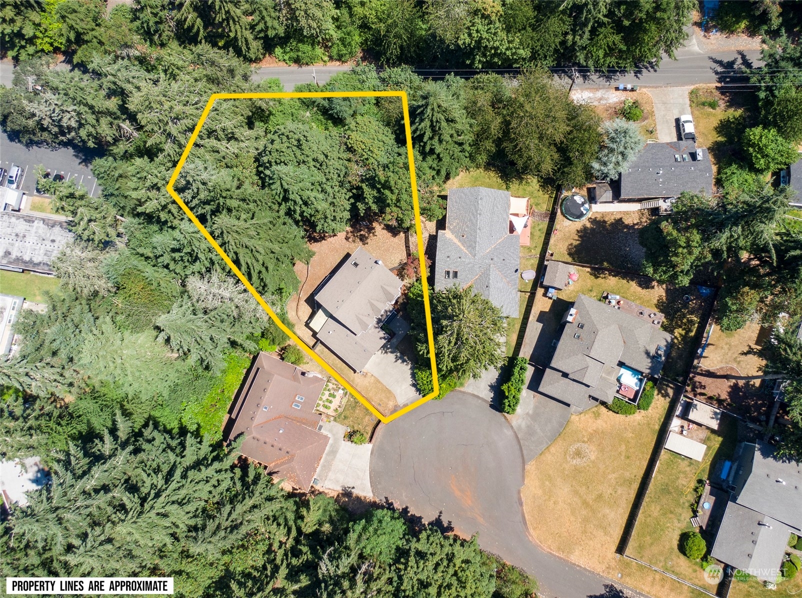 2833 Marietta Street Steilacoom, WA 98388 - Photo 36 of 40 an aerial view of residential house with outdoor space and swimming pool