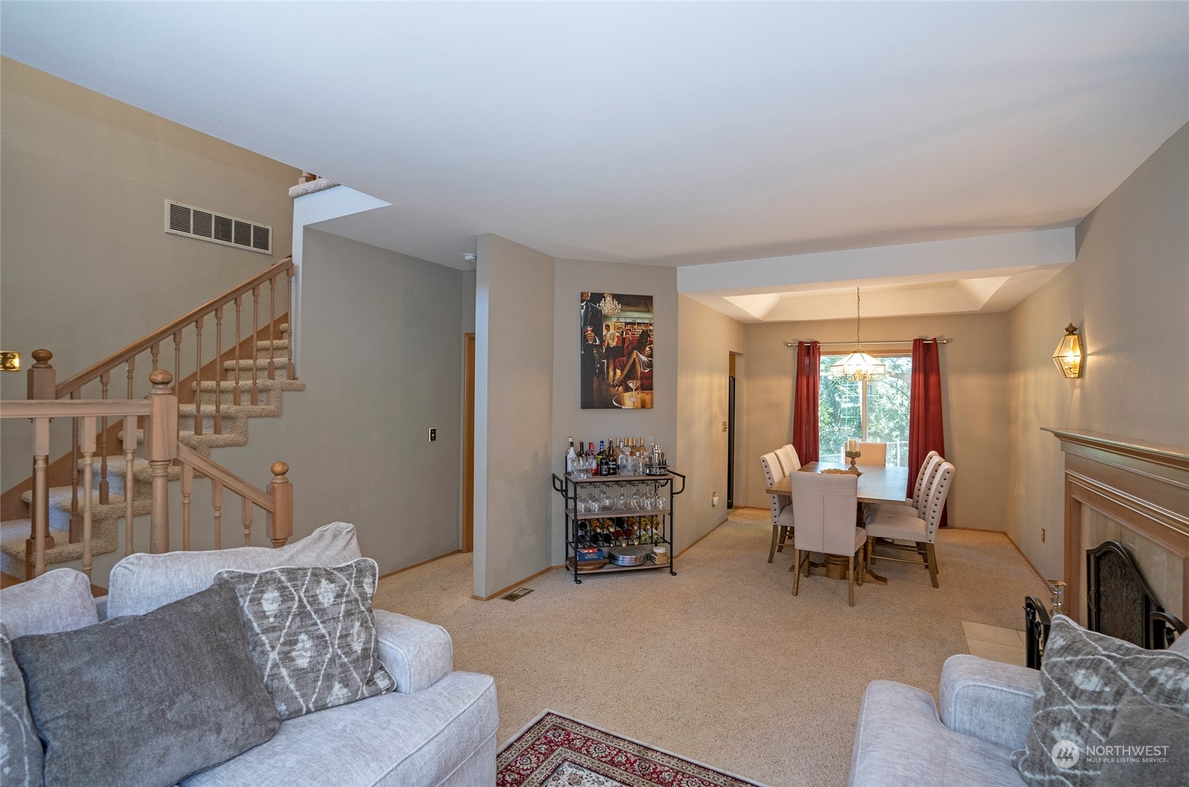 2833 Marietta Street Steilacoom, WA 98388 - Photo 6 of 40 a living room with furniture or couch and a fireplace