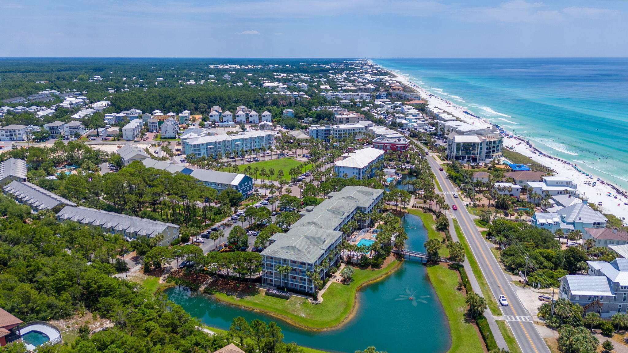 144 Spires Lane, Unit 403 Santa Rosa Beach, FL 32459 - Photo 36 of 38 an aerial view of residential houses with outdoor space
