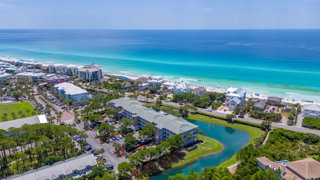 a view of a city with ocean view