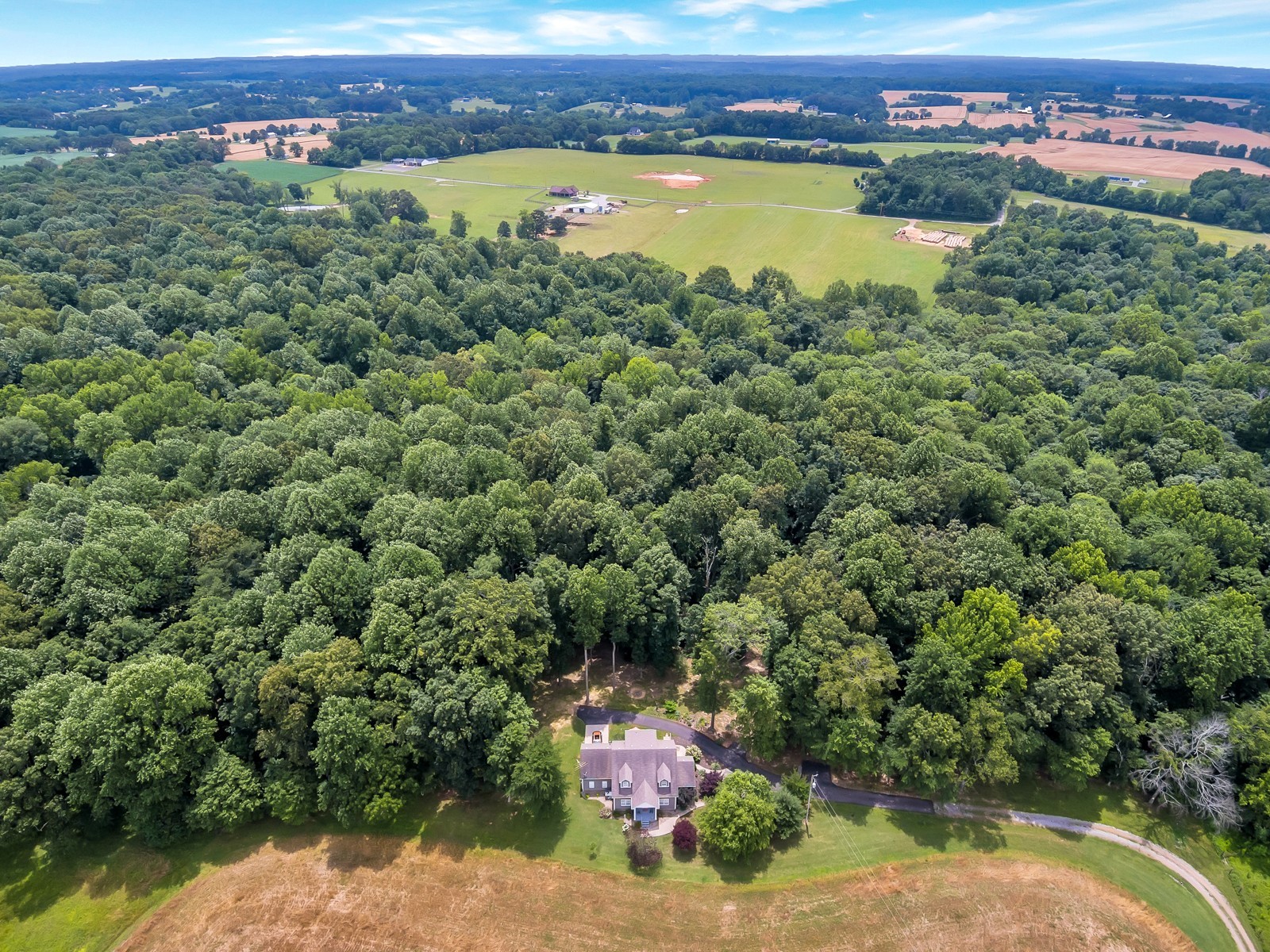 4949 Homer Worsham Road Springfield, TN 37172 - Photo 2 of 33 an aerial view of a houses with a lake view