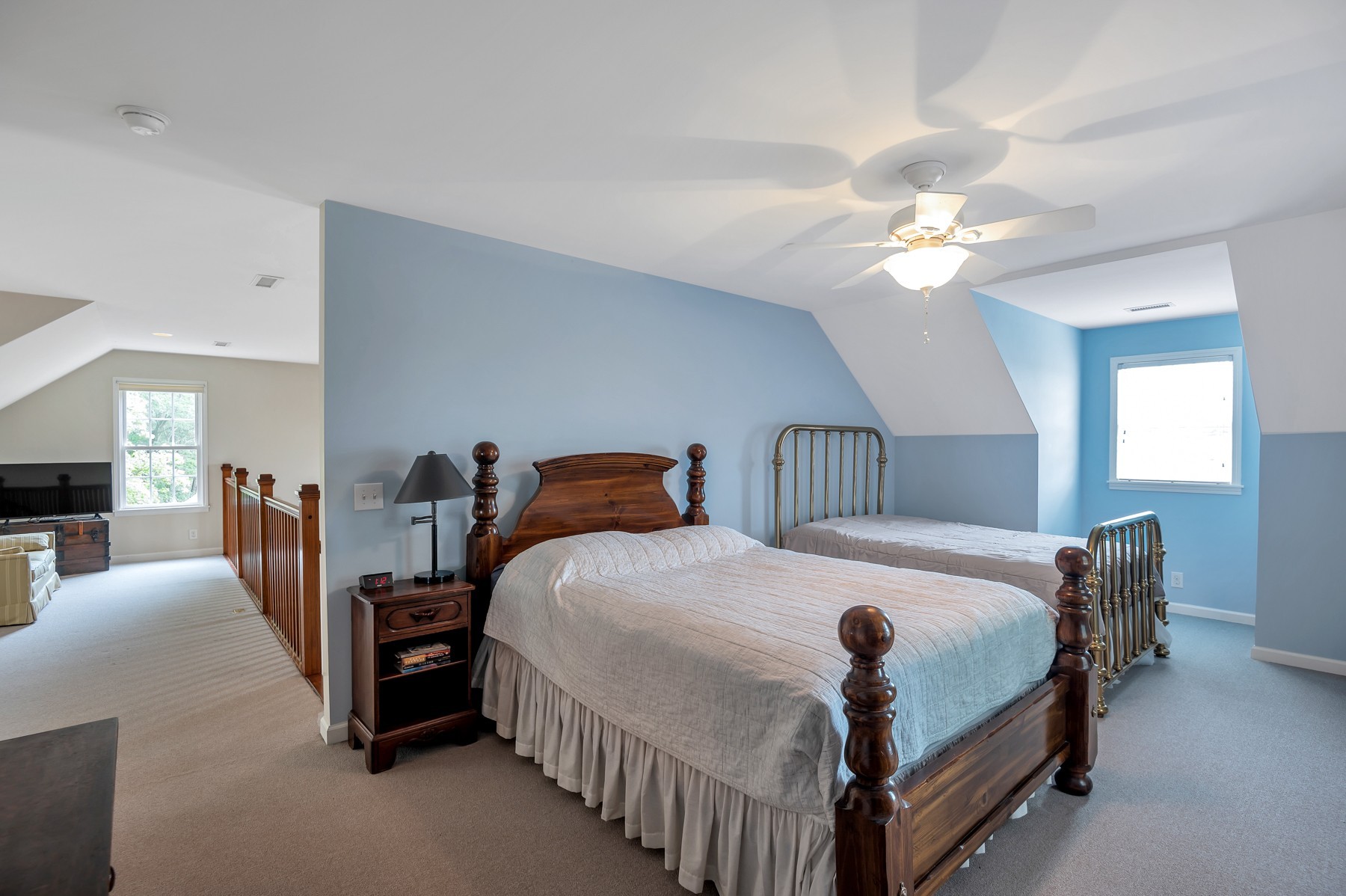4949 Homer Worsham Road Springfield, TN 37172 - Photo 32 of 33 a bedroom with a bed and a chandelier
