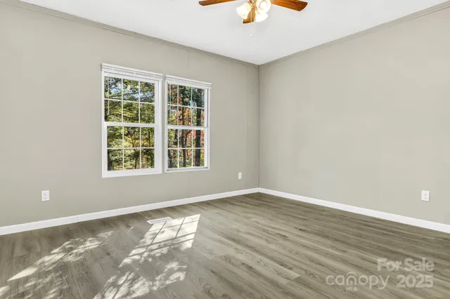 wooden floor in a room