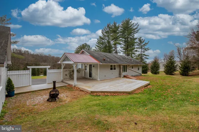 a house view with a garden space