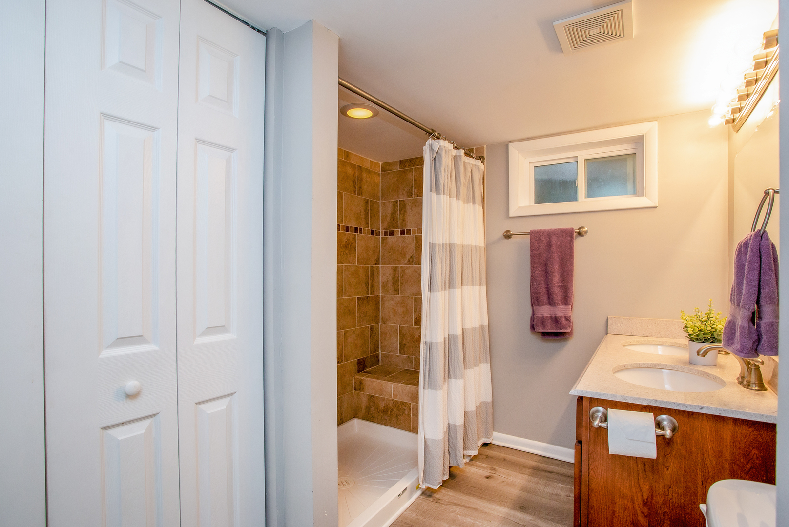 727 South Finley Road Lombard, IL 60148 - Photo 14 of 20 a bathroom with a sink and a mirror