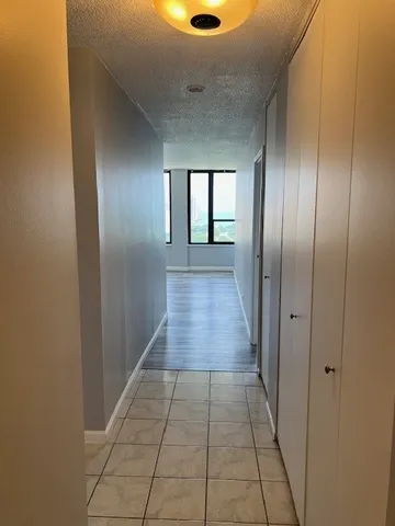 a view of hallway with window