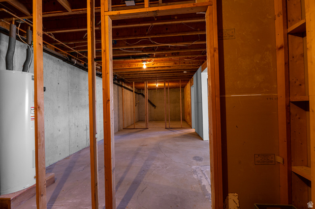 1208 East Tidwell Road Loa, UT 84747 - Photo 33 of 40 Unfinished basement with electric water heater