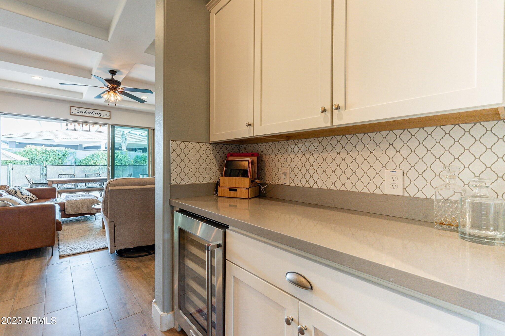 2833 East Appaloosa Road Gilbert, AZ 85296 - Photo 8 of 44 Butlers Pantry and wine fridge