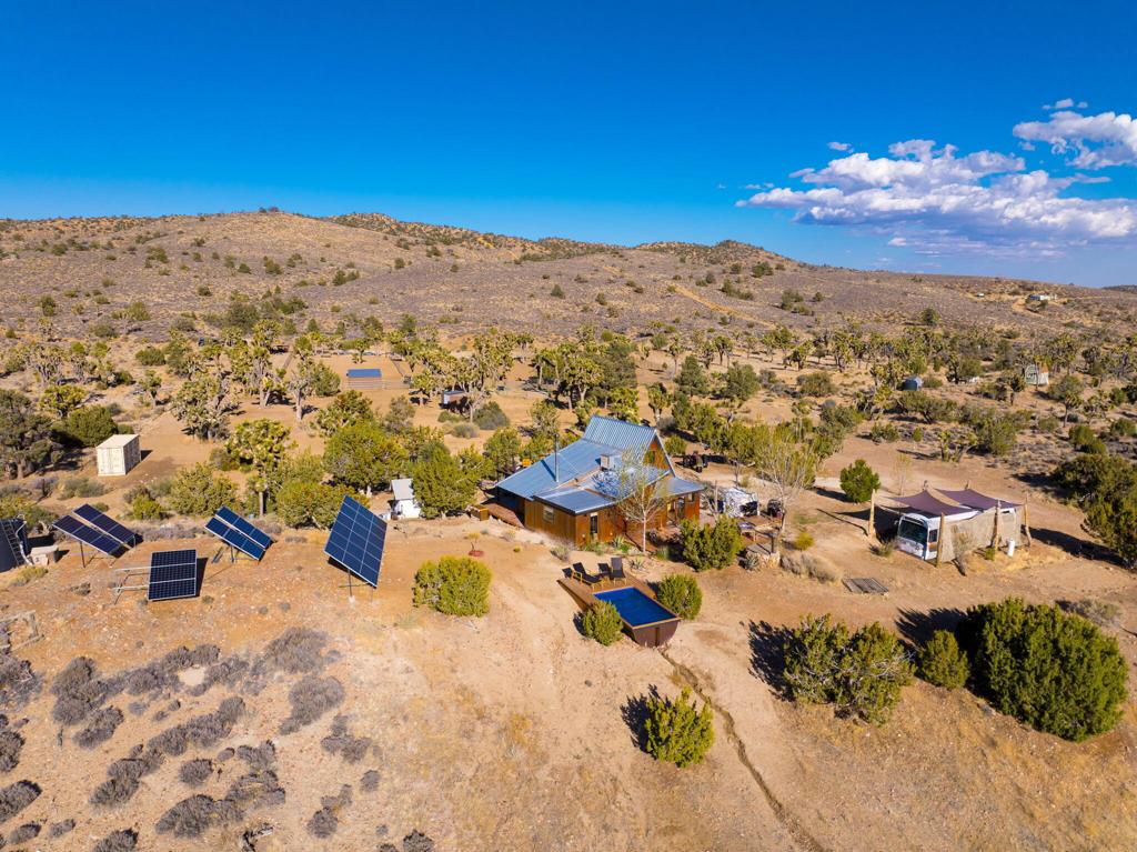 1102 Burlington Road Pioneertown, CA 92268 - Photo 57 of 68 an aerial view of residential houses with outdoor space