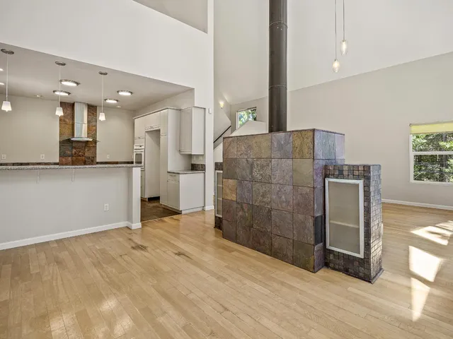 a view of a kitchen with a sink