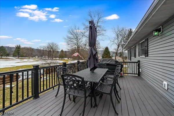 a view of a balcony with lake view
