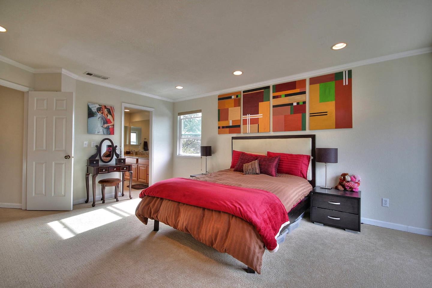 761 Superior Road Milpitas, CA 95035 - Photo 16 of 41 a bedroom with a bed and cabinets