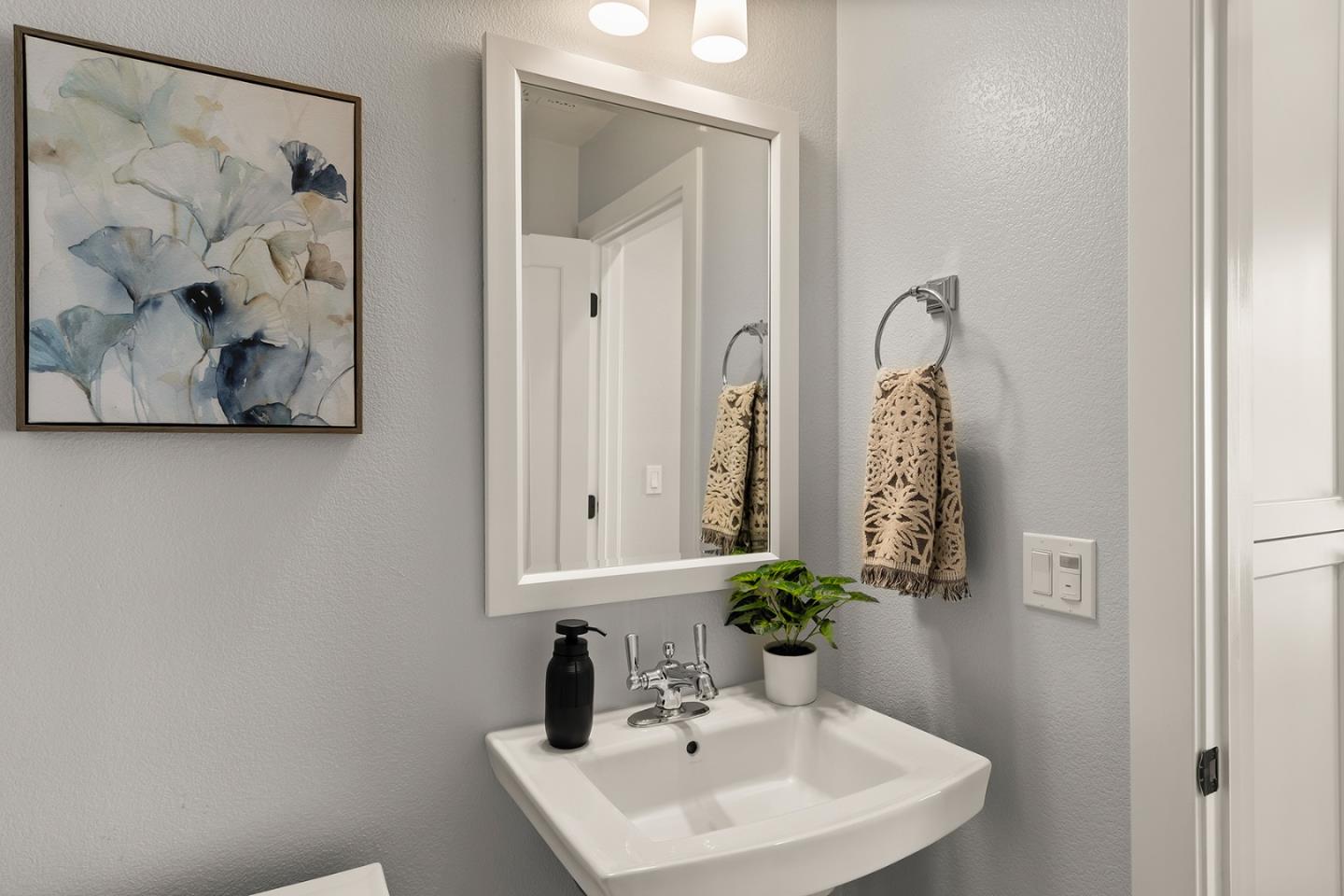 425 Robin Ridge Way Campbell, CA 95008 - Photo 23 of 46 a bathroom with a sink and a mirror