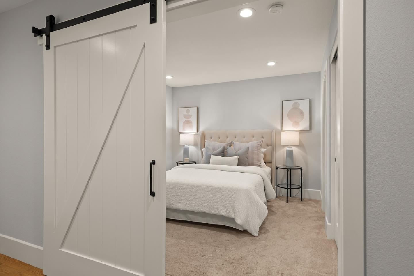 425 Robin Ridge Way Campbell, CA 95008 - Photo 6 of 46 a bedroom with a bed and a mirror