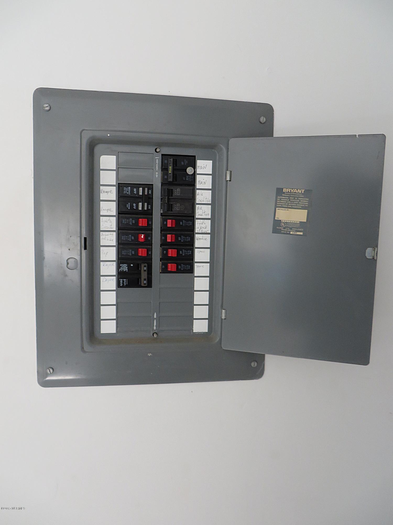 601 Ruth Avenue New Bern, NC 28560 - Photo 19 of 27 Breaker Panel
