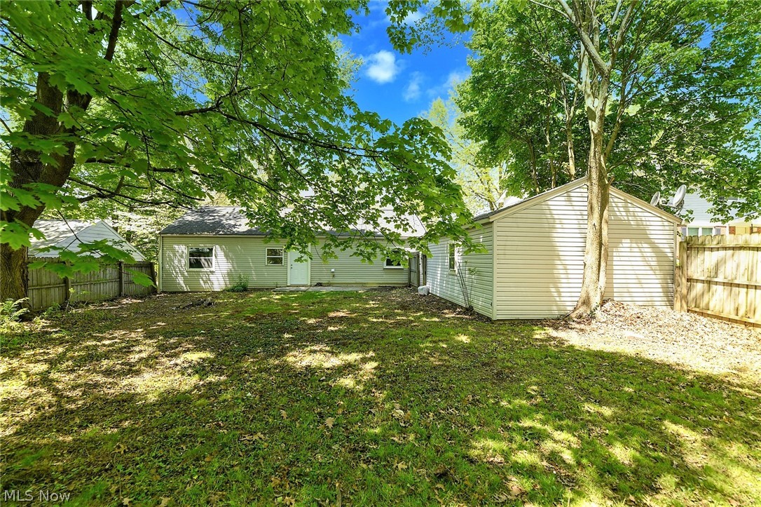 769 Patterson Avenue Akron, OH 44310 - Photo 23 of 27 *BACK OF THE HOME SHOWING FENCED IN YARD ~