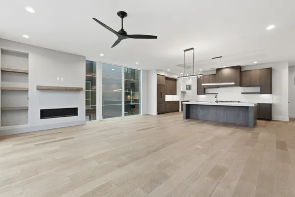 a view of kitchen and microwave
