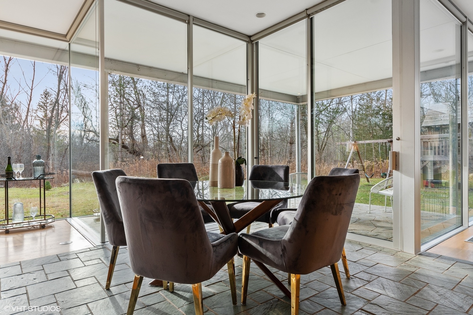 2747 Ridge Road Highland Park, IL 60035 - Photo 9 of 31 a view of a dining room with furniture window and outside view