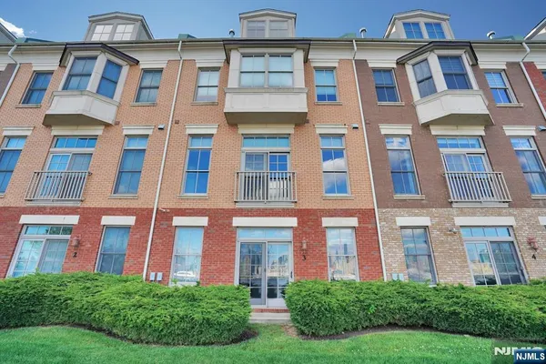 front view of a brick building