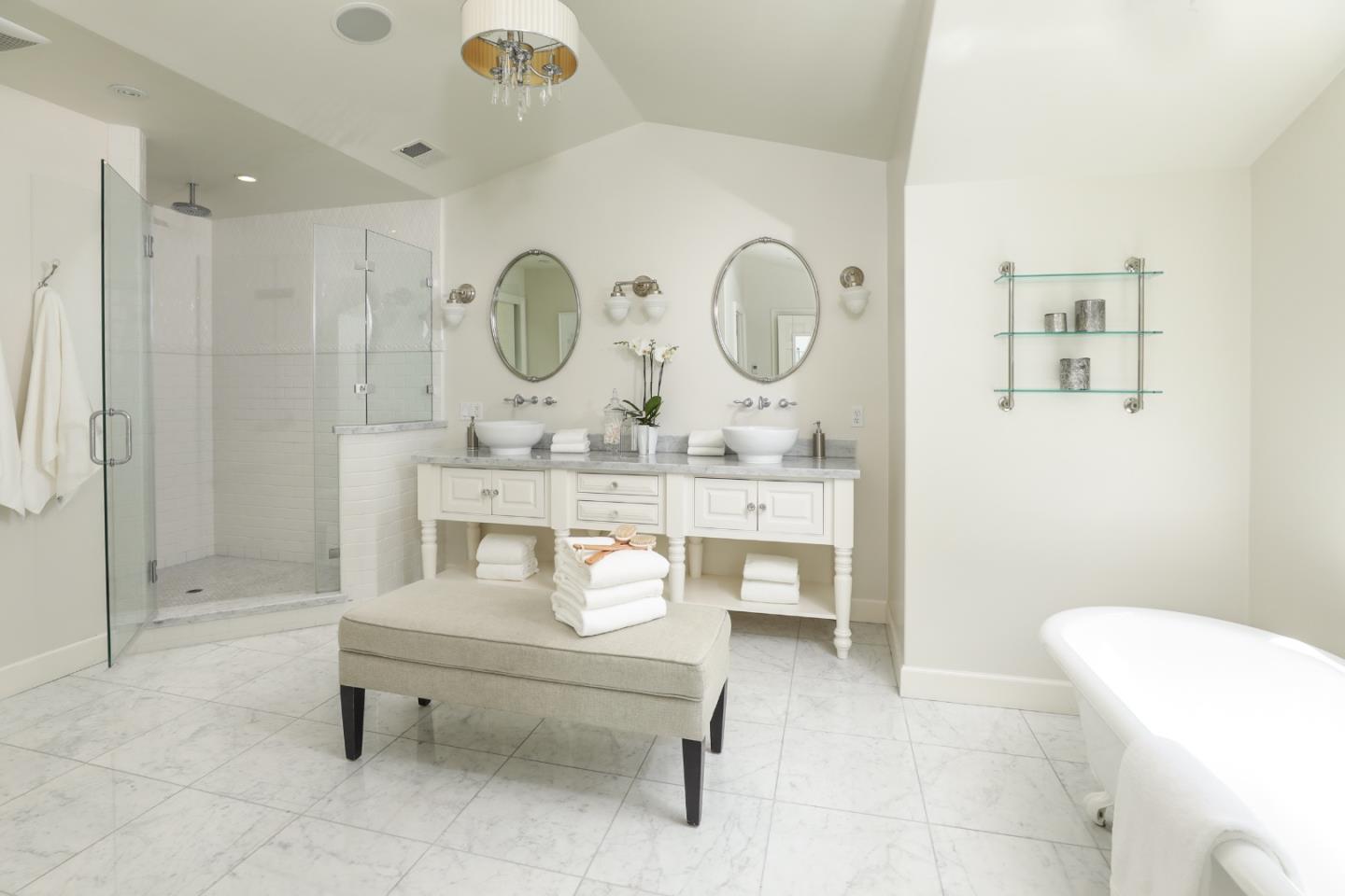 96 Laburnum Road Atherton, CA 94027 - Photo 30 of 40 a living room with mirror furniture and a window