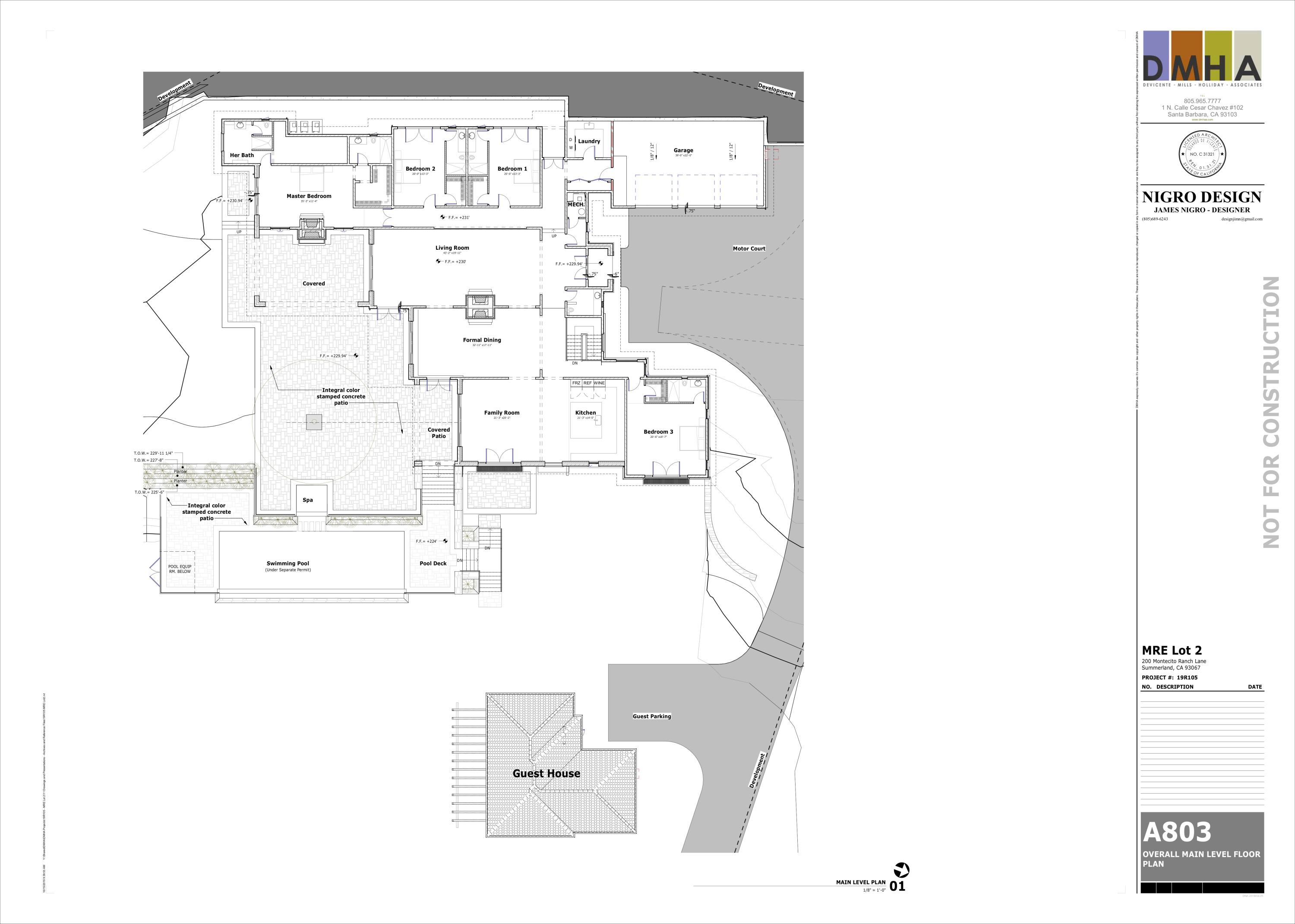 200 Montecito Ranch Lane Summerland, CA 93067 - Photo 11 of 12 Lot 2 Floor Plan