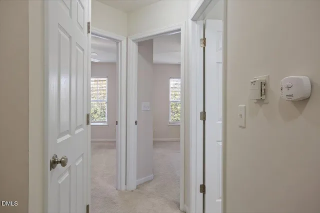 a view of a bathroom from a bathroom