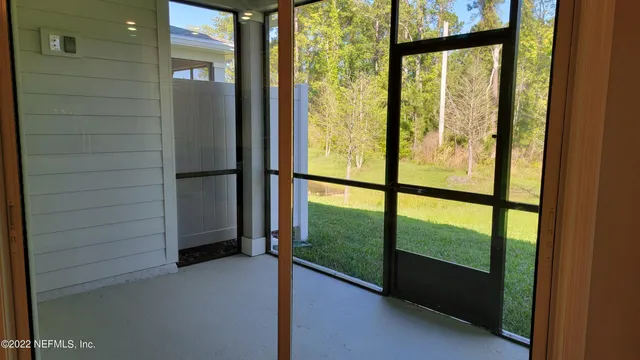 a view of front door