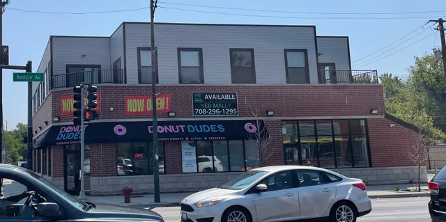 a view of a car park in front of building