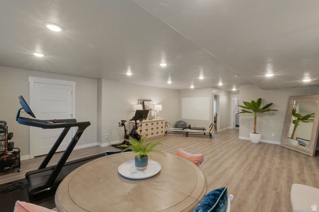 2319 North 3370 West Lehi, UT 84048 - Photo 25 of 30 Spacious interior featuring light wood-finish flooring and recessed lighting
