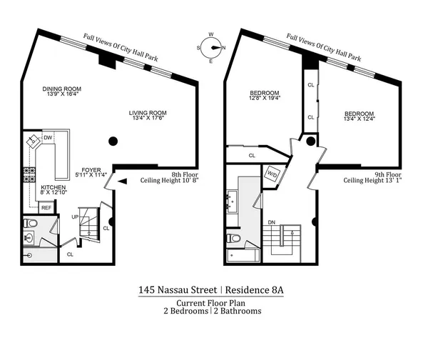 $1,725,000 | 145 Nassau Street, Unit 8A | Financial District
