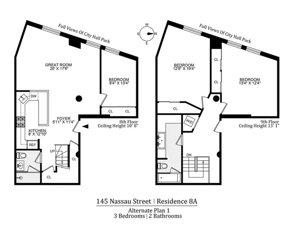 $1,725,000 | 145 Nassau Street, Unit 8A | Financial District