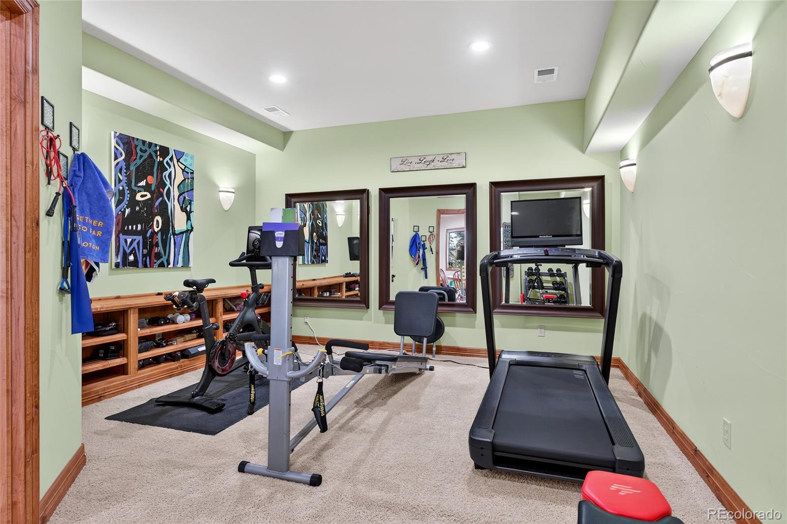 5001 Raintree Circle Parker, CO 80134 - Photo 44 of 50 a view of a room with gym equipment