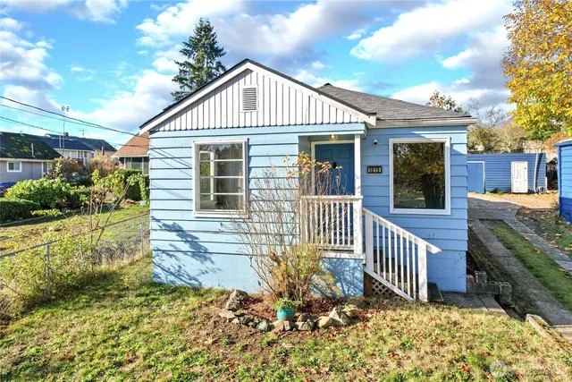 a front view of a house with a porch