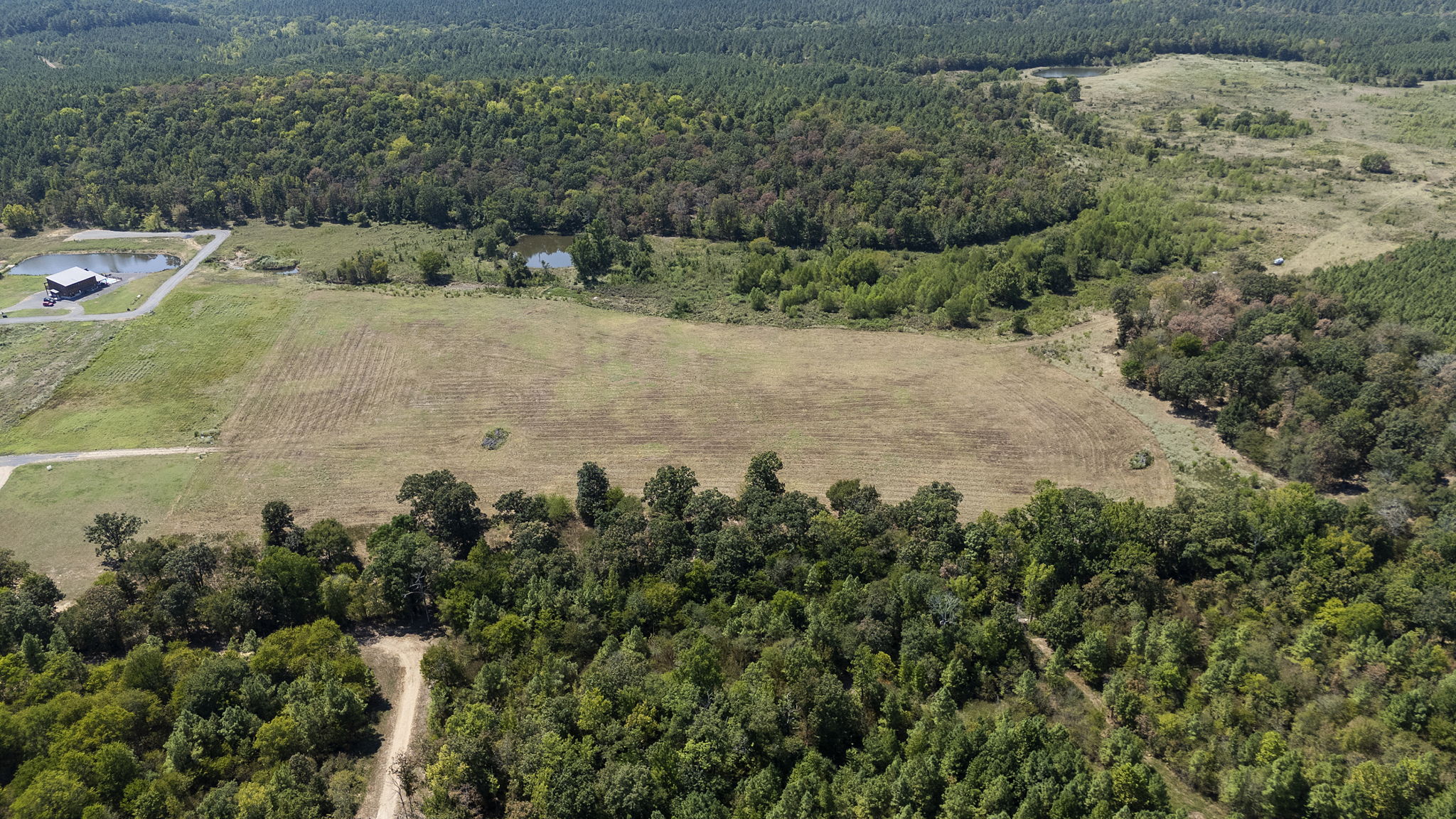 0 Rutty Pne Ridge Broken Bow, OK 74728 - Photo 3 of 22 Expansive open fields, surrounded by dense woodlands, and two visible ponds