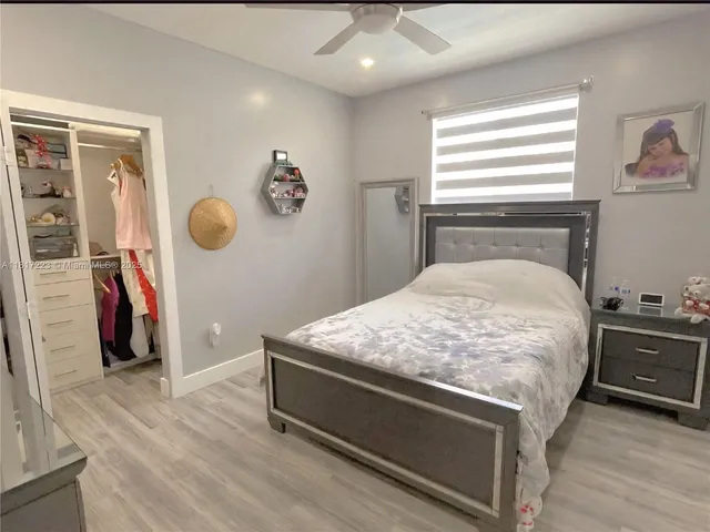 a view of a chandelier in a room