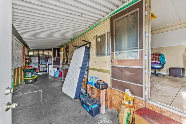 a view of storage and utility room