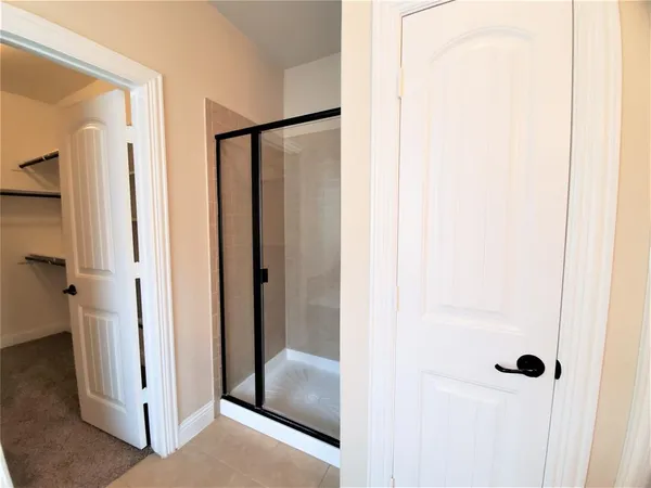 a view of a bathroom from a bathroom