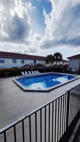a view of a balcony with an outdoor space