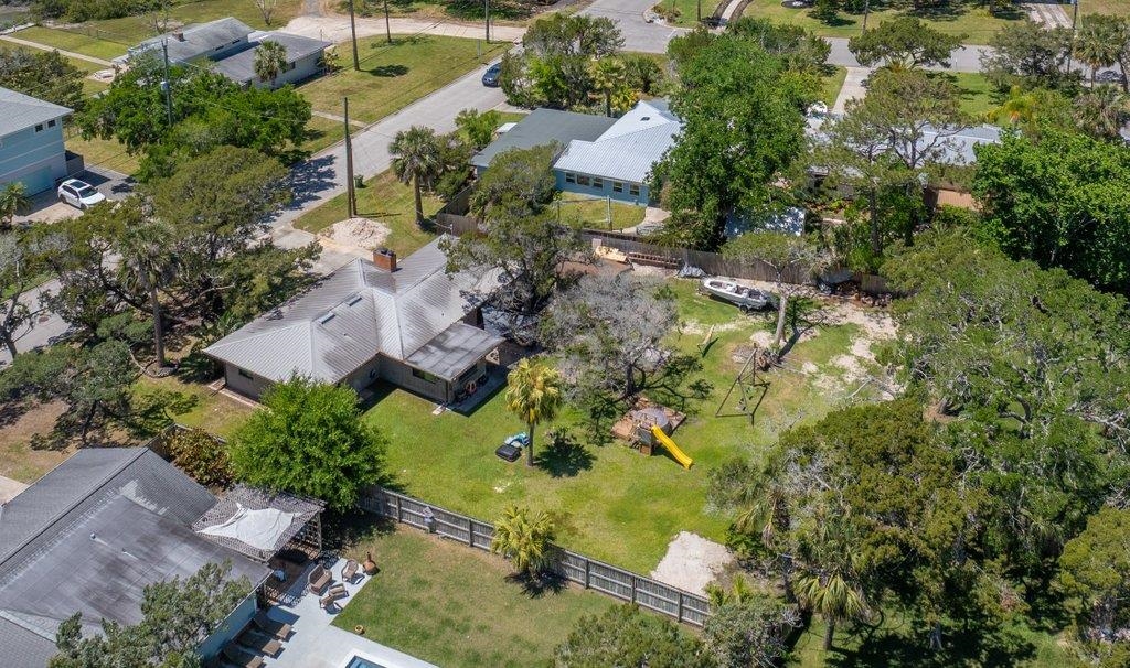 204 Coquina Avenue St. Augustine, FL 32080 - Photo 9 of 14 an aerial view of residential house with outdoor space and trees all around