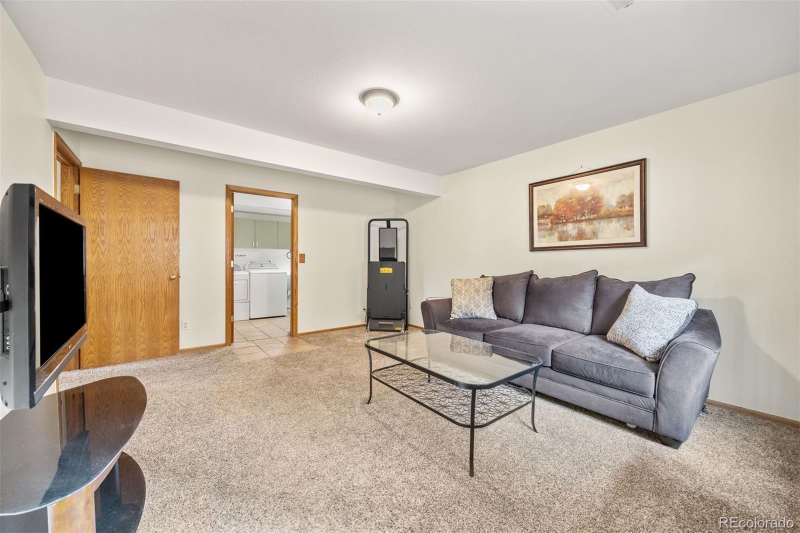 1768 Bluebird Drive Bailey, CO 80421 - Photo 20 of 50 a living room with furniture and a flat screen tv