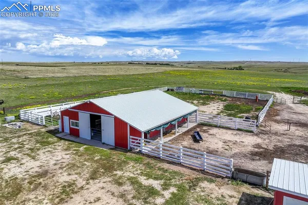 a view of a porch with a garage