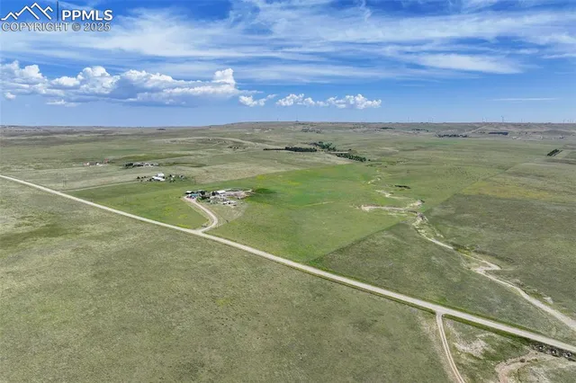 a view of an outdoor space and mountain view