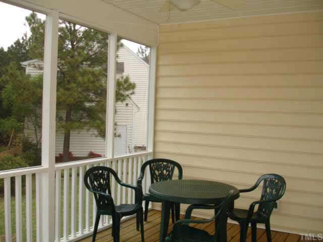 4100 Gallatree Lane Raleigh, NC 27616 - Photo 8 of 10 10x14 Screened Porch is accessed through the LR and off the deck