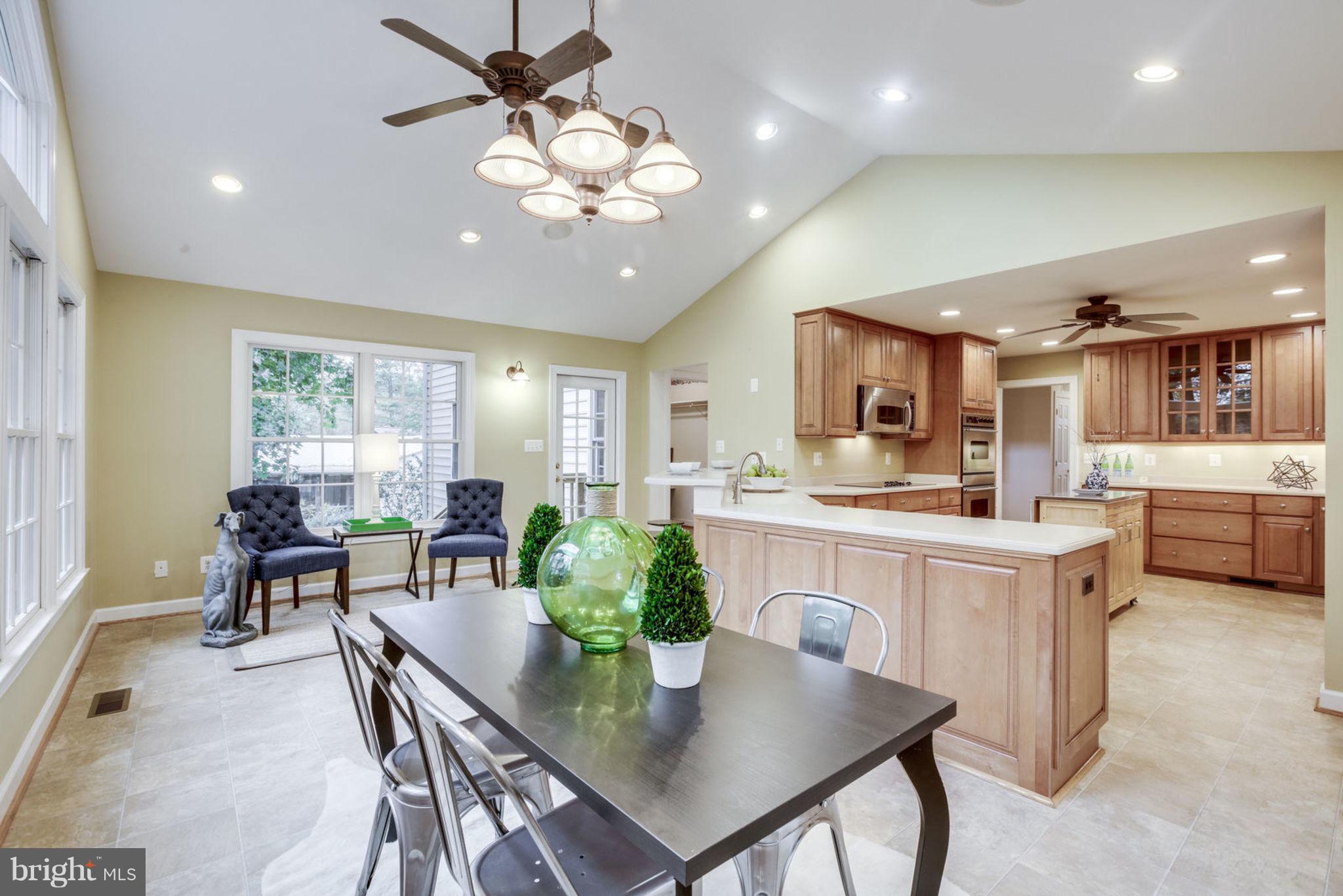8734 Center Road Springfield, VA 22152 - Photo 13 of 40 Kitchen Conveys Roomy & Bright Eating Area