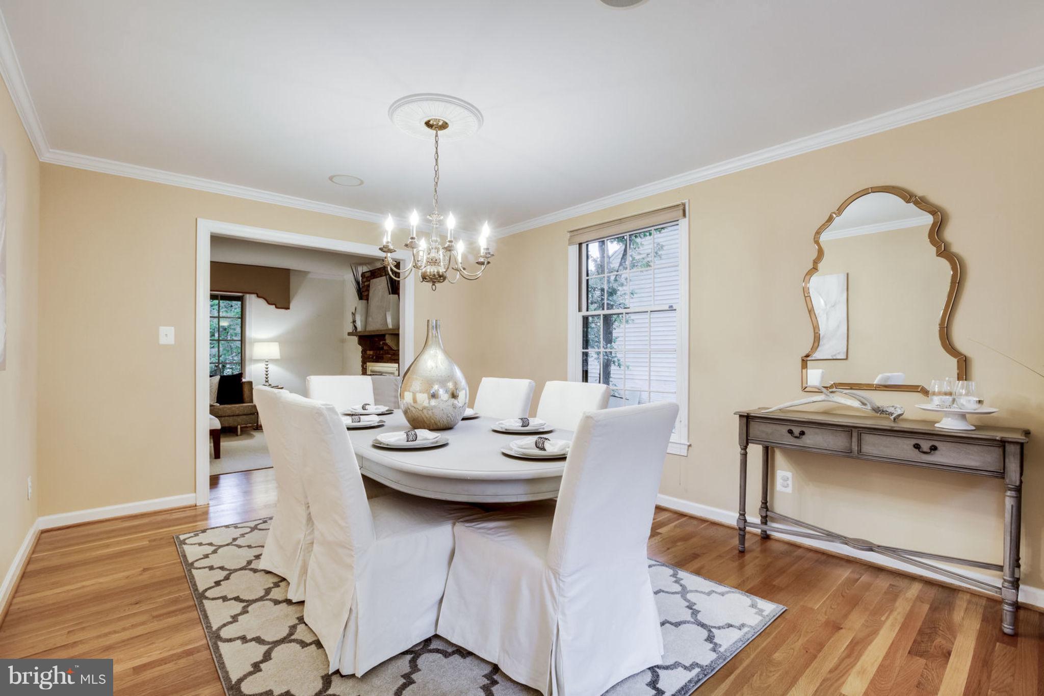 8734 Center Road Springfield, VA 22152 - Photo 8 of 40 Large Dining Room is Perfect for Entertaining