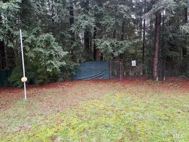 a backyard of a house with plants and outdoor space