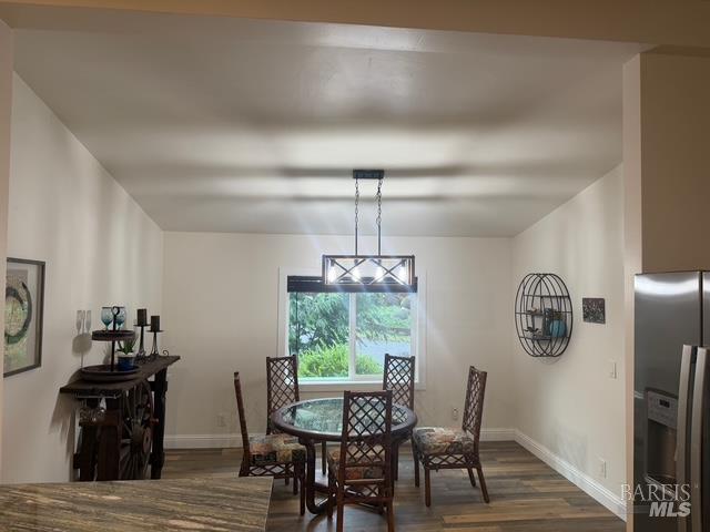 38350 Old Stage Road Gualala, CA 95445 - Photo 5 of 23 a view of a dining room with furniture window and outside view