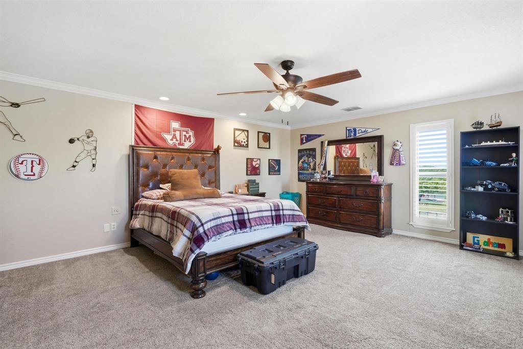 432 Clark Road Abilene, TX 79602 - Photo 30 of 40 a spacious bedroom with a bed and a tv in it