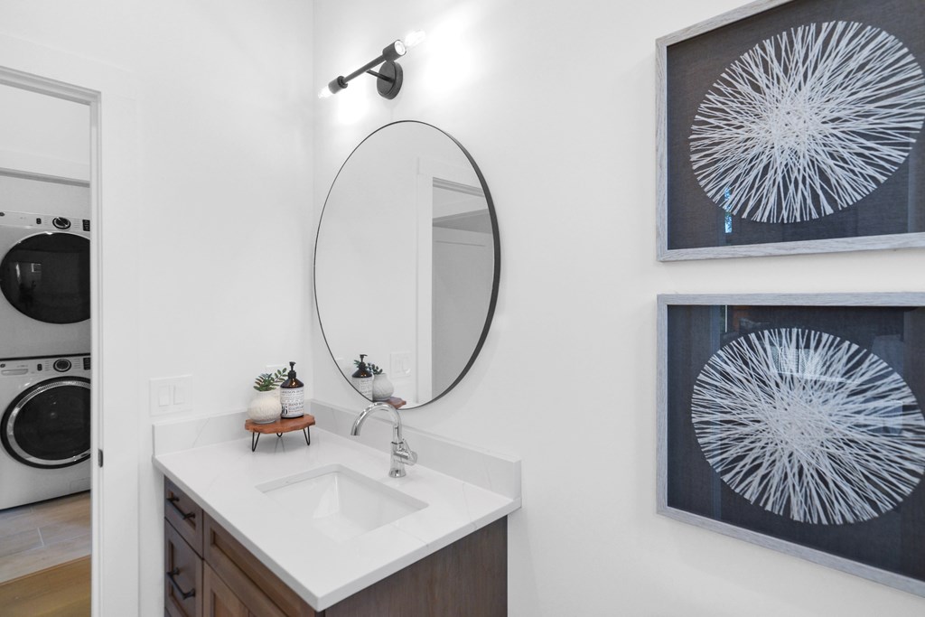 45 Eagle Watch Court Blue Ridge, GA 30513 - Photo 32 of 58 a room with a sink and a mirror