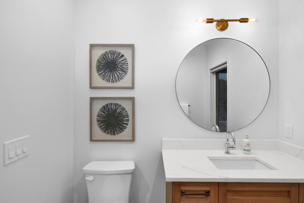 45 Eagle Watch Court Blue Ridge, GA 30513 - Photo 48 of 58 a bathroom with a sink and a mirror